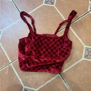 Red Checkered Women's Tank